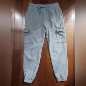 Boys Size 10-12 Gray Jogger Pants